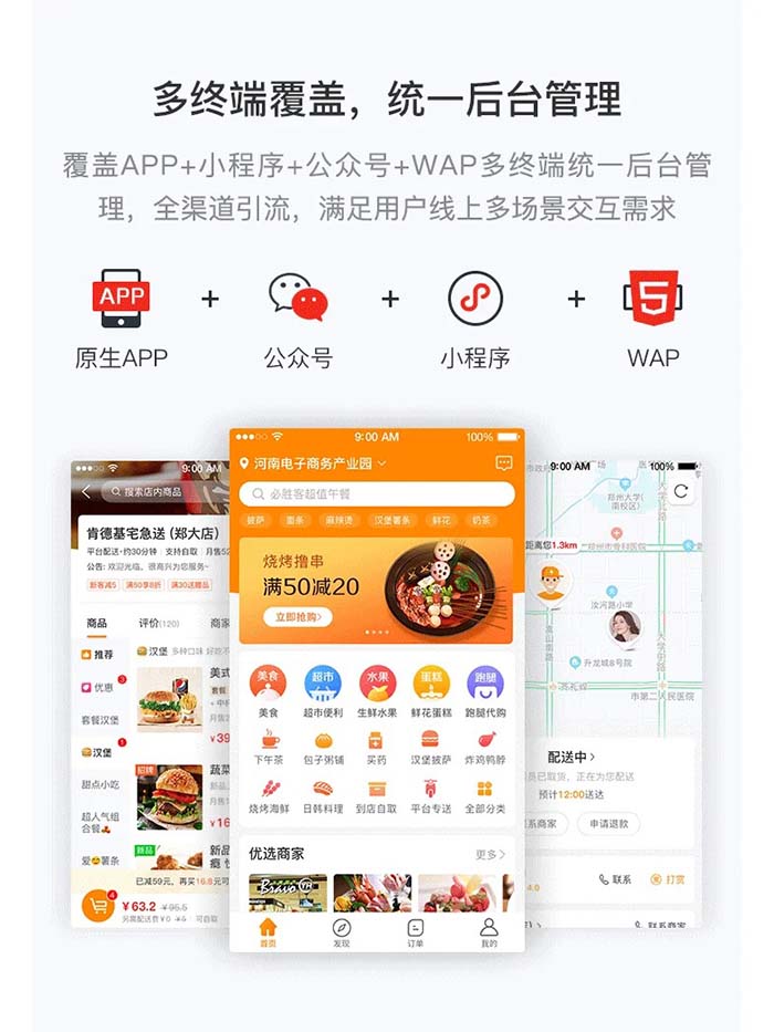 同城本地外賣O2O平臺(tái)系統(tǒng)有什么功能