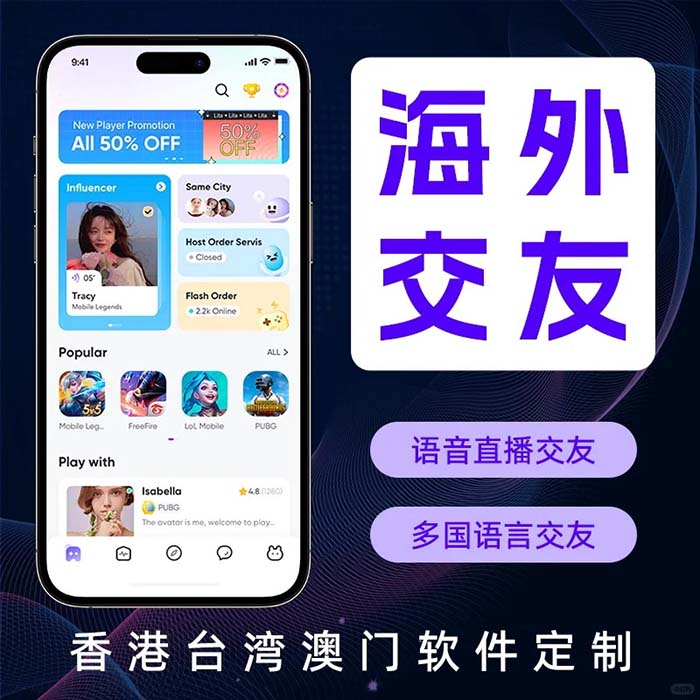 海外社交交友a(bǔ)pp軟件開發(fā)國際版系統(tǒng)定制